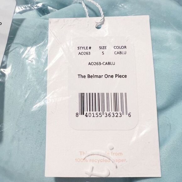 Andie The Belmar One Piece Eco Nylon Cedar Cablu Size S NWT - Picture 6 of 6